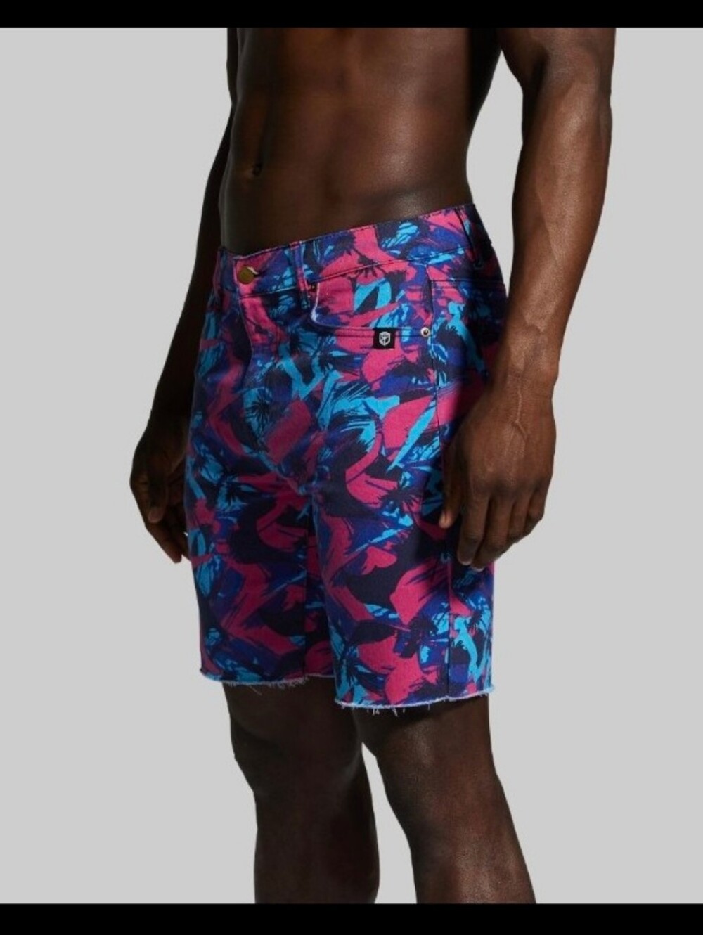 Born Primitive FLEX Stretchy Jort 7" Tropical Print